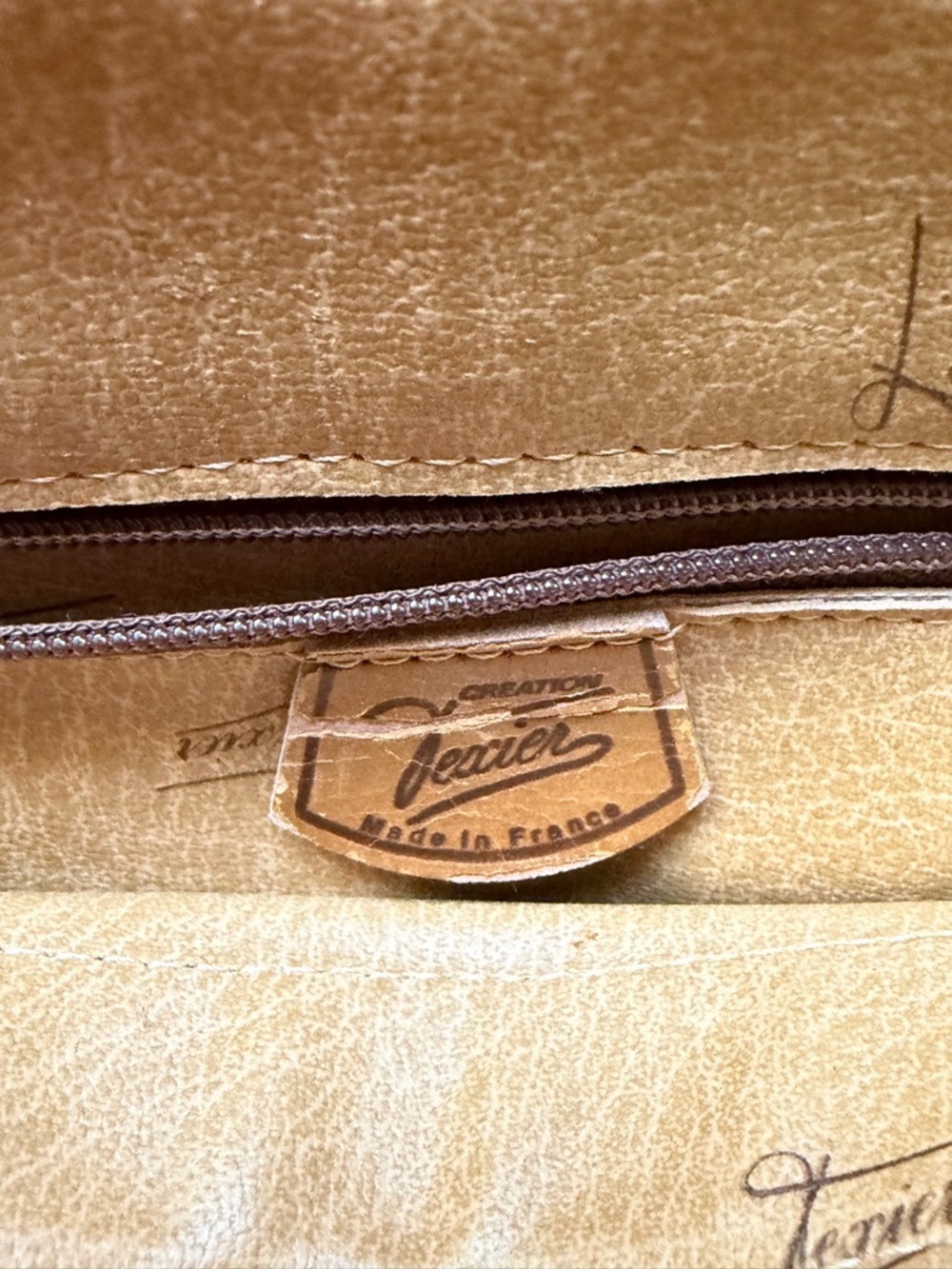 Vintage Texier Paris Travel Print Crossbody Bag Made France - Picture 7 of 11
